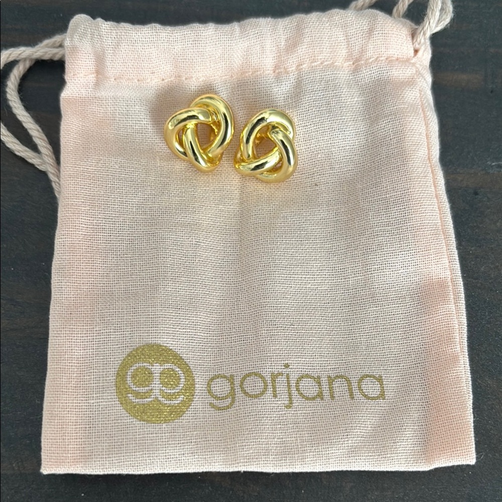 Gorjana Gold Twisted Design Earrings